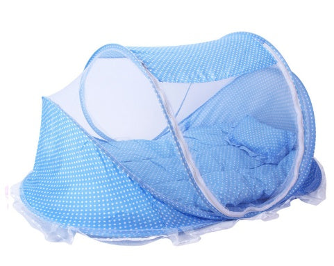 Foldable Baby Bed Net With Pillow Net 2pieces Set - Sassy Satin