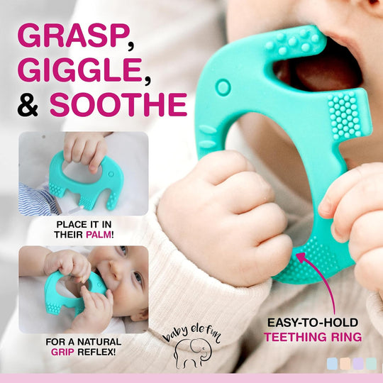 Teething Toys for Babies - Baby Teething Toy Ring | Sassy Satin