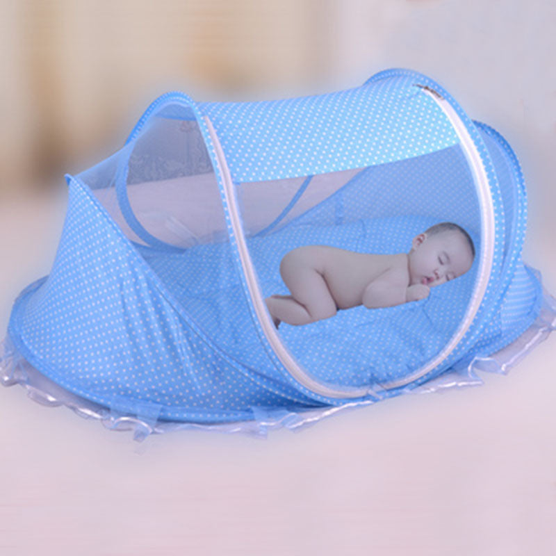 Foldable Baby Bed Net With Pillow Net 2pieces Set - Sassy Satin