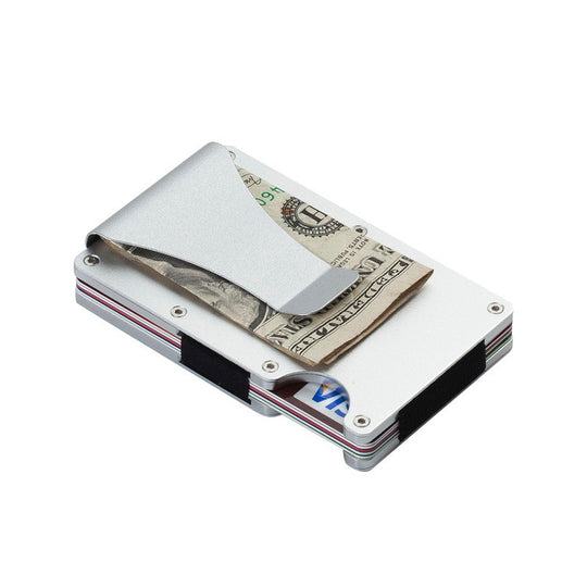 Men's RFID Blocking Minimalist Slim Money Clip Thin Wallet