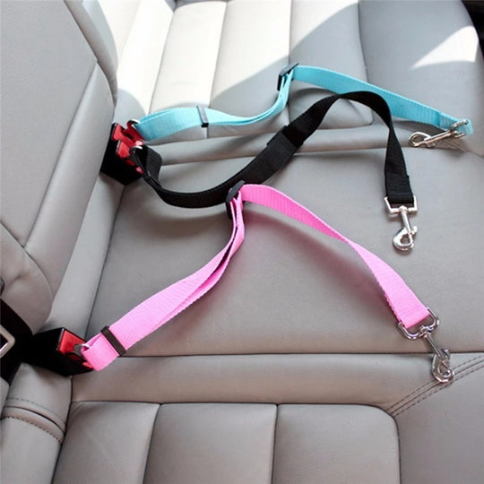 Adjustable Pet Cat Dog Car Seat Belt Pet Seat Vehicle Dog Harness Lead Clip Safety Lever Traction Dog Collars Dogs Accessories