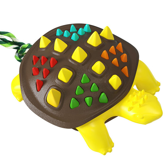 Colorful Tortoise Dog Molar Biting Toy