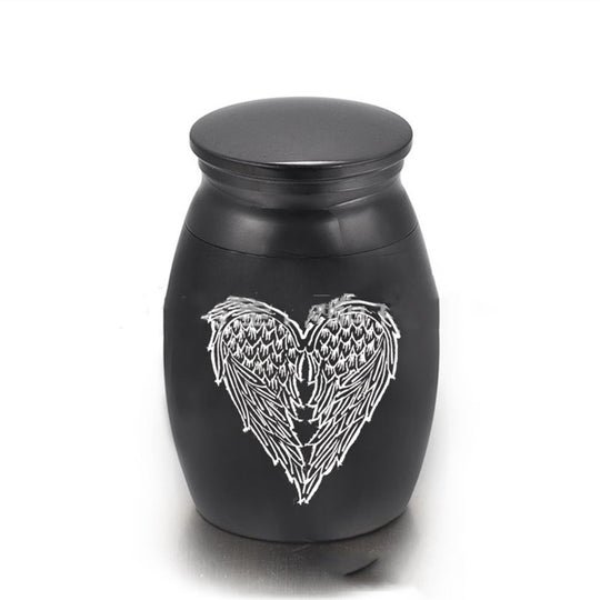 Pet Ashes Jar Wings Design Cinerary Casket Cremation Jar