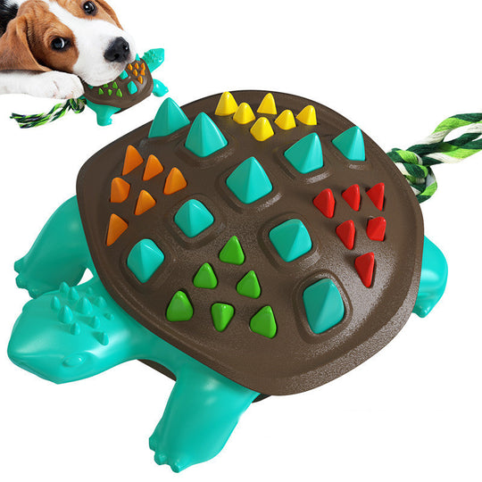 Colorful Tortoise Dog Molar Biting Toy