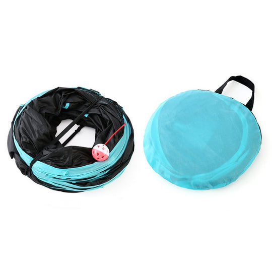 Pet Cat Toy Collapsible Tunnel S-Type Four-Channel Tent