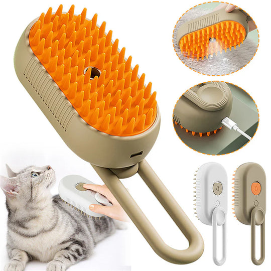 Cat Steam Brush - Steamy Dog Brush | Sassy Satin