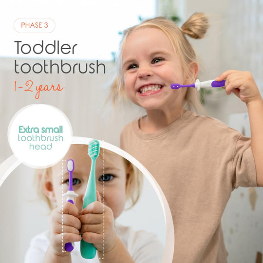 Baby Toothbrush Set - Baby Finger Toothbrush | Sassy Satin