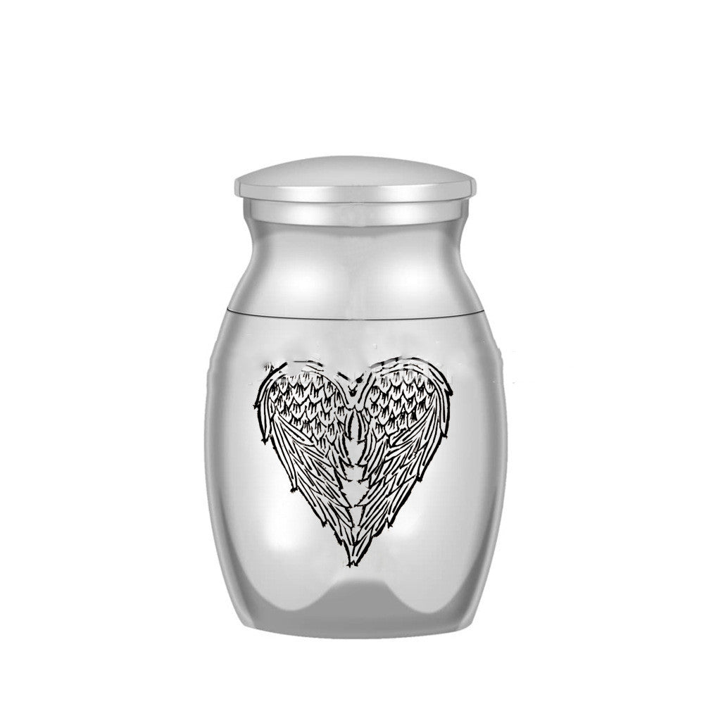 Pet Ashes Jar Wings Design Cinerary Casket Cremation Jar