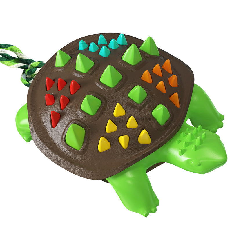 Colorful Tortoise Dog Molar Biting Toy