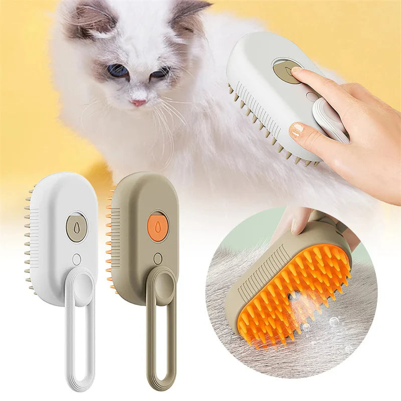 Cat Steam Brush - Steamy Dog Brush | Sassy Satin