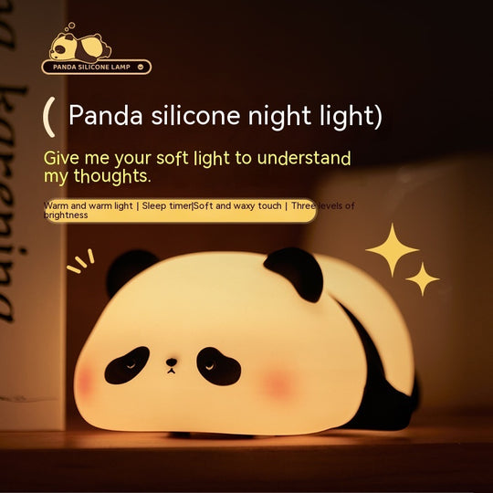 Panda Night Light Rechargeable Lamp Cartoon Panda