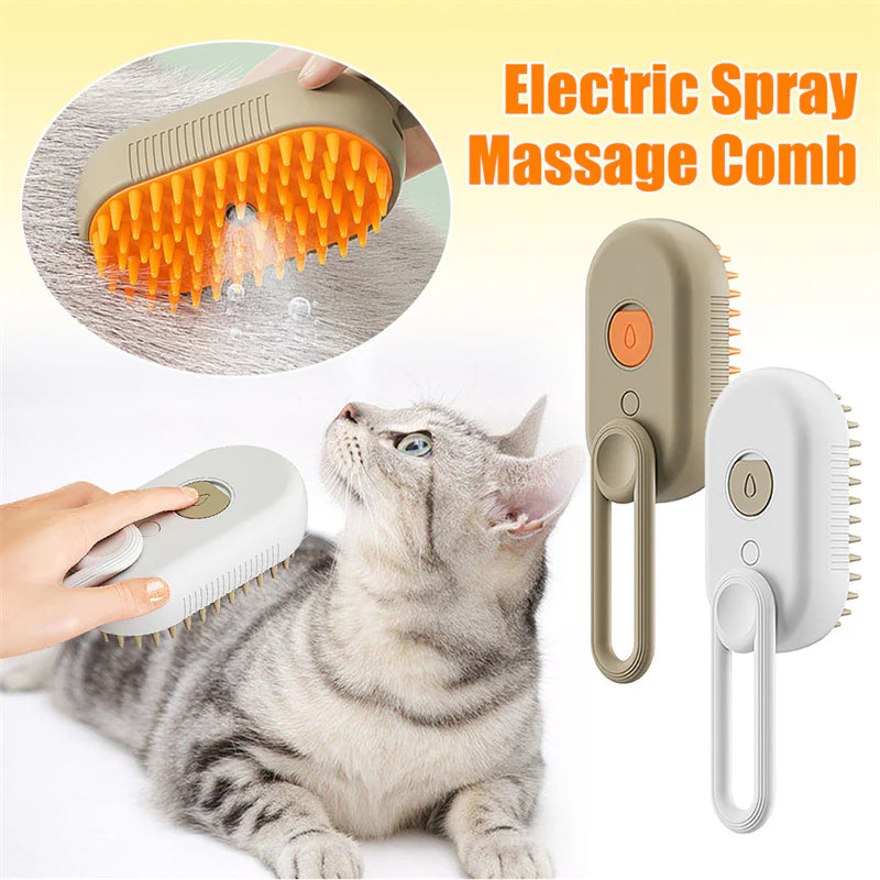 Cat Steam Brush - Steamy Dog Brush | Sassy Satin