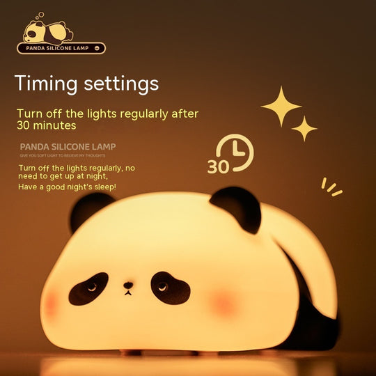 Panda Night Light Rechargeable Lamp Cartoon Panda