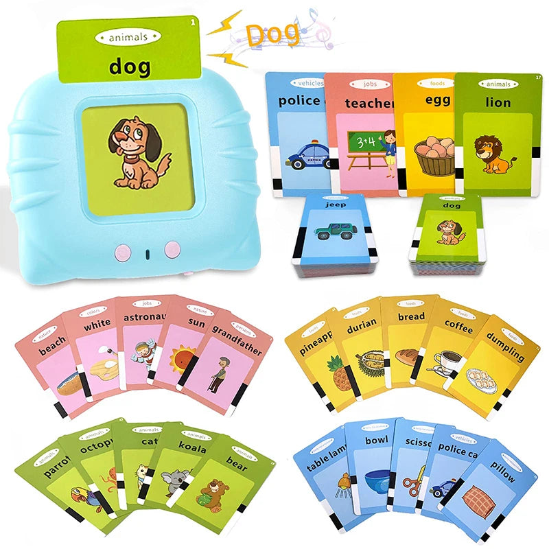 Kids Toddler Talking Flash Cards with 224 Sight Words Autism Sensory Toys Learning Educational Toys