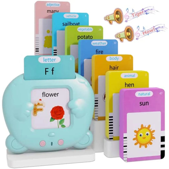 Talking Flash Cards Early Educational Toys  Baby Boys Girls Preschool Learning Reading Machine  Interactive Toy