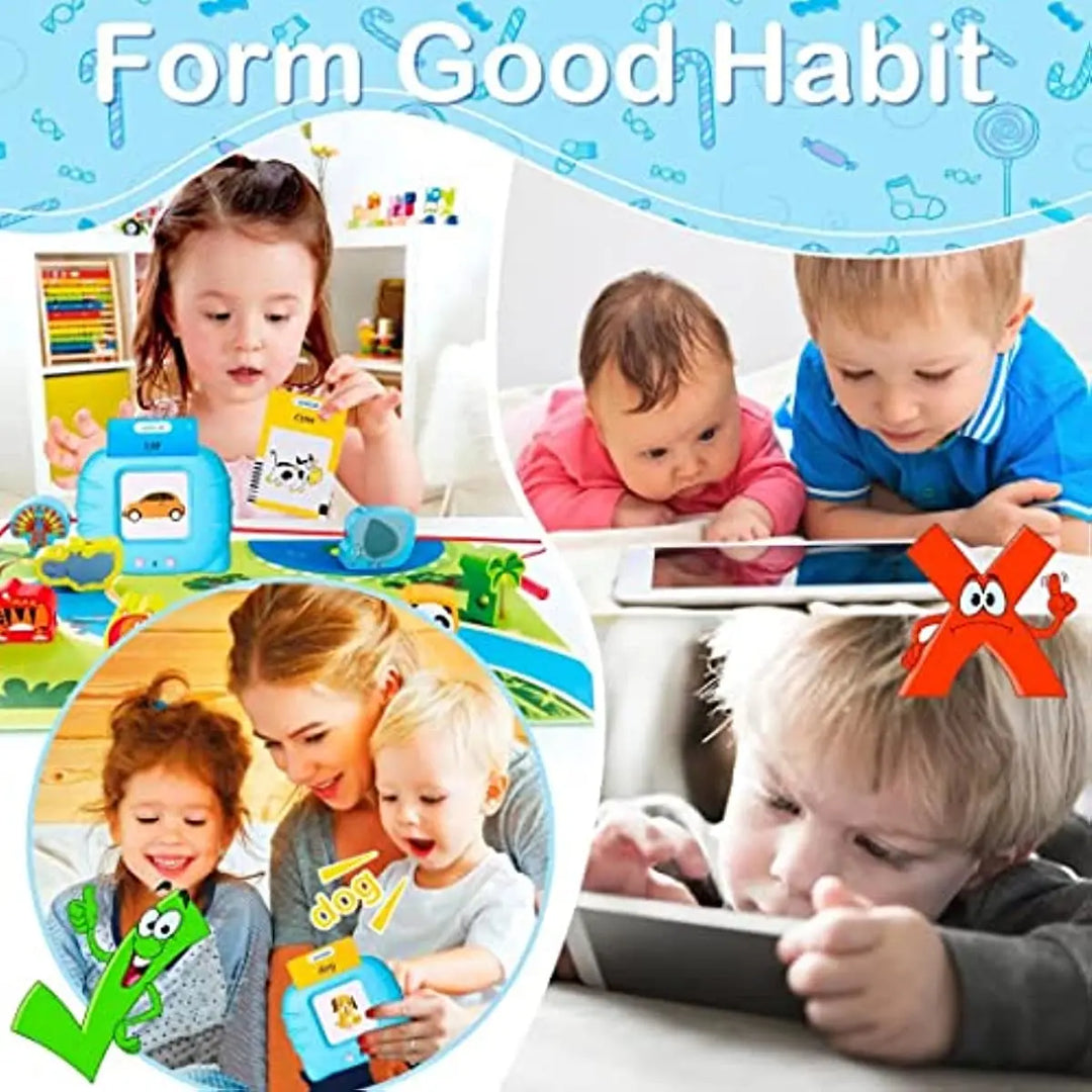 Talking Flash Cards Early Educational Toys  Baby Boys Girls Preschool Learning Reading Machine  Interactive Toy