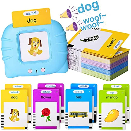 Talking Flash Cards Early Educational Toys  Baby Boys Girls Preschool Learning Reading Machine  Interactive Toy