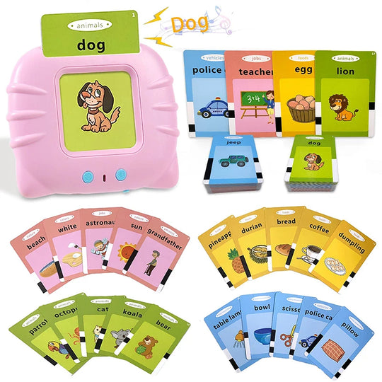 Kids Toddler Talking Flash Cards with 224 Sight Words Autism Sensory Toys Learning Educational Toys