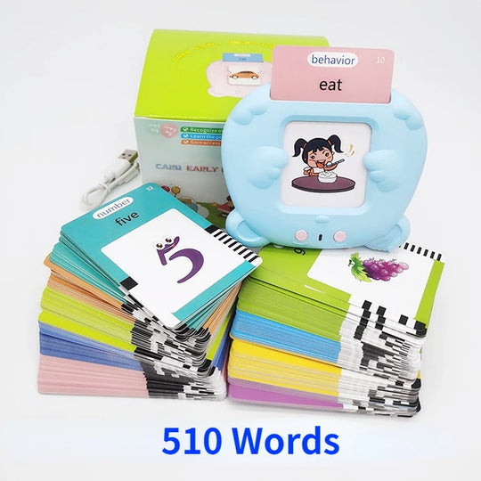 Talking Flash Cards Early Educational Toys  Baby Boys Girls Preschool Learning Reading Machine  Interactive Toy