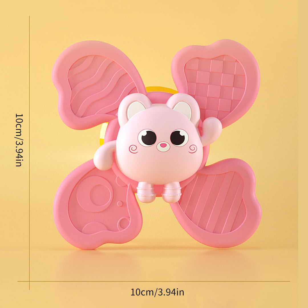 Airplane Suction Cup Travel Toy. Stick on back of airplane seat toy| Baby Spinning Animal Hand Spinner Toys