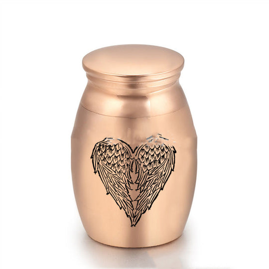 Pet Ashes Jar Wings Design Cinerary Casket Cremation Jar