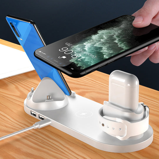 6 in 1 Charging Dock Station - Wireless Charging Station | Sassy Satin