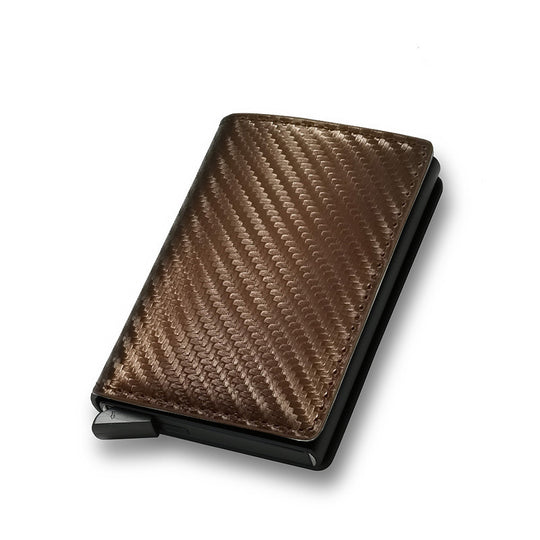 RFID Blocking Carbon Fiber Men & Women's Wallet |Aluminum Alloy