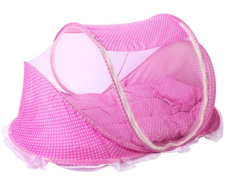 Foldable Baby Bed Net With Pillow Net 2pieces Set - Sassy Satin