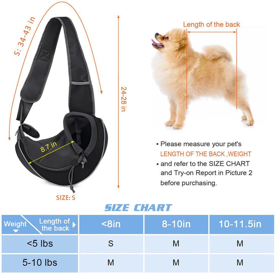 Portable Crossbody Bag for Fur babies or service animals