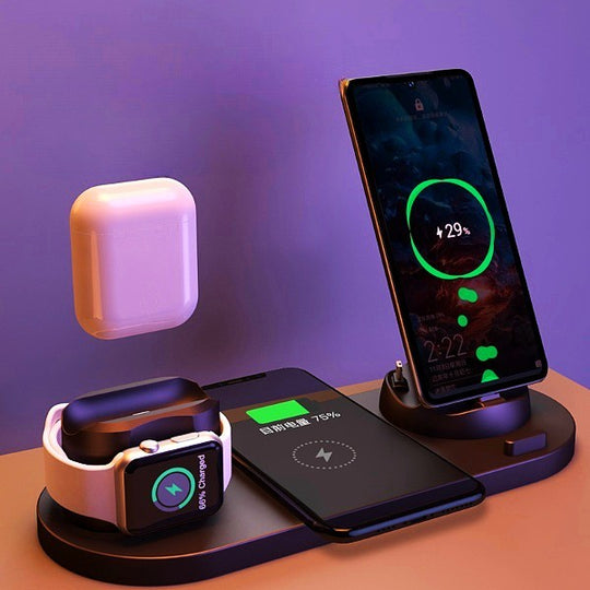 6 in 1 Charging Dock Station - Wireless Charging Station | Sassy Satin